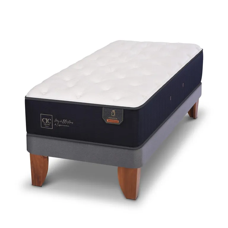 CIC Cama 1.5 plazas Europea Premium Blanco