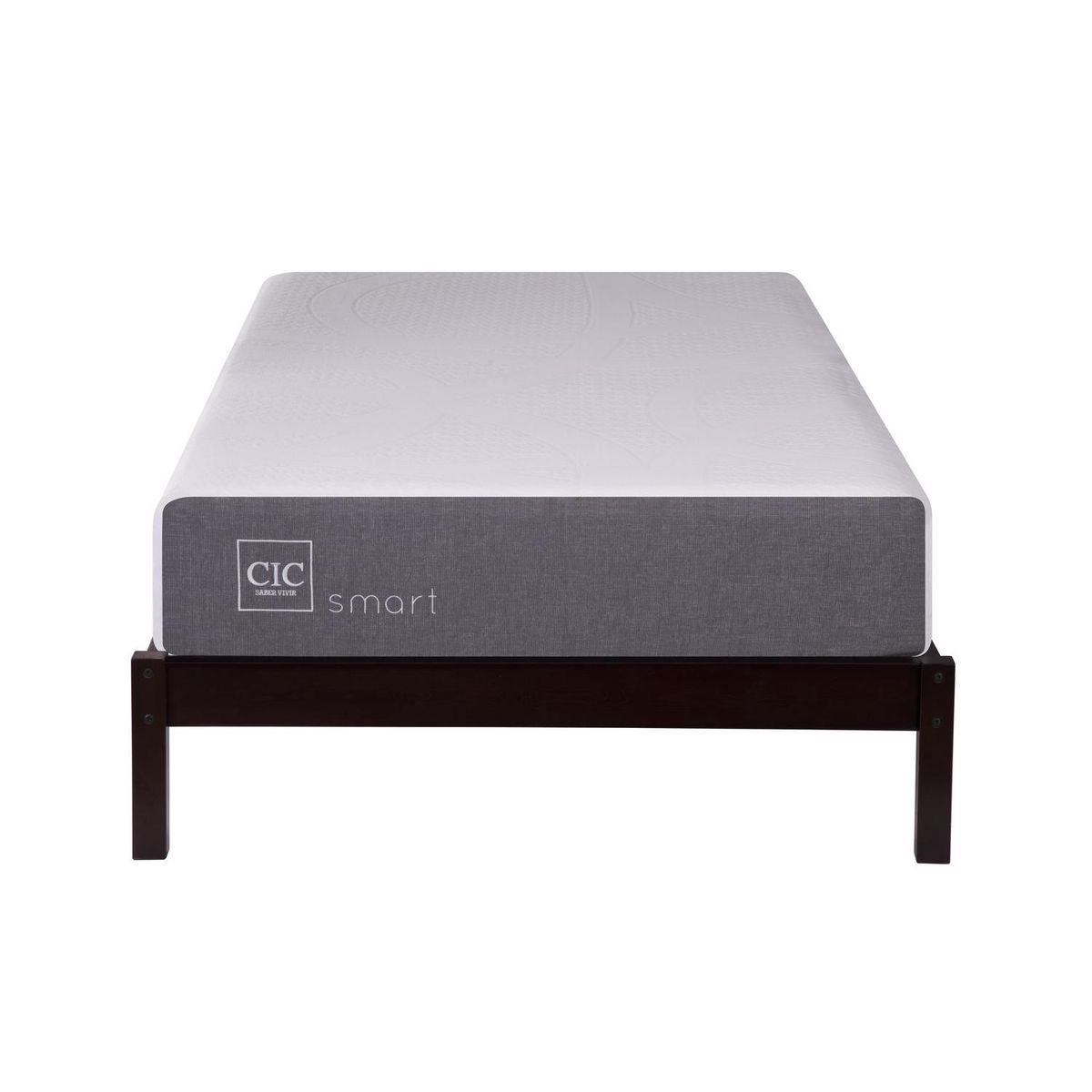 CIC - Cama 1.5 plazas de Estructura Smart Wood Blanco