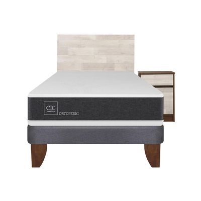 Imagen 2 del producto Cama Europea New Ortopedic 1.5 Plazas + Muebles