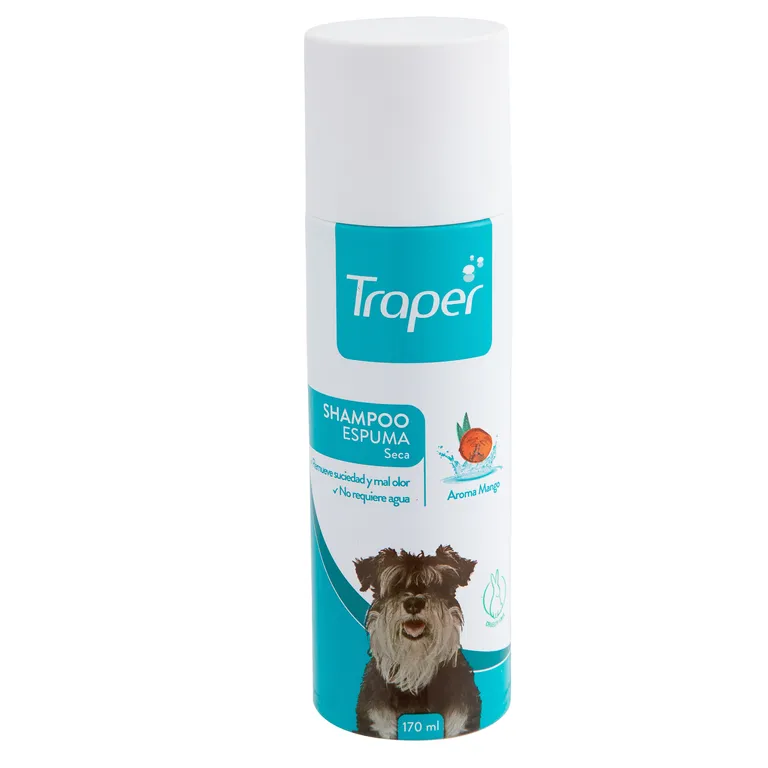 Shampoo Seca Para Perro Limpieza Sin Agua 170 Ml