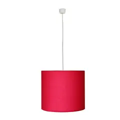 CAROLD STEVENS - Lámpara colgante tela infantil fuccia 1 luz E27