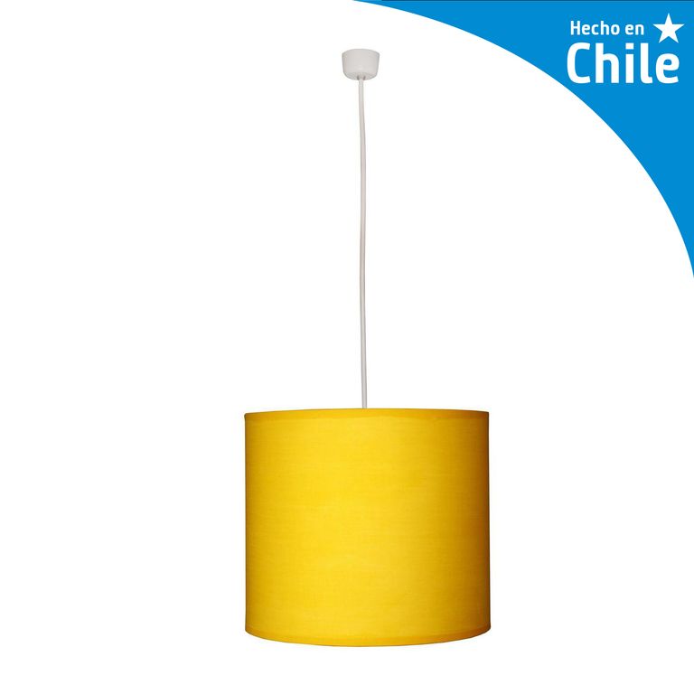 Lámpara Colgante Infantil 1 Luz Tela Dorado