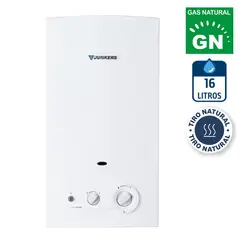 JUNKERS - Calefont Gas Natural 16 Litros Tiro Natural Ionizado
