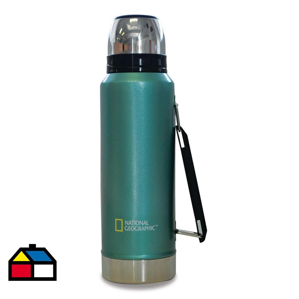 NATIONAL GEOGRAPHIC - Termo para Agua 1.2 l Acero Inoxidable Verde