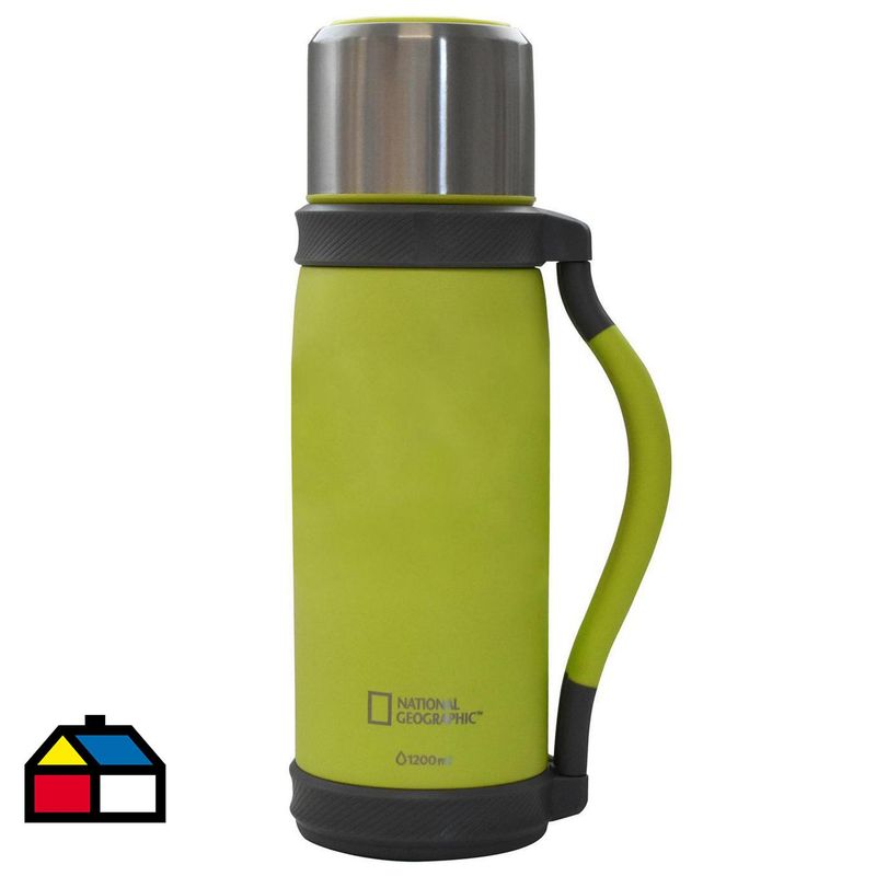 NATIONAL GEOGRAPHIC - Termo para Agua 1.2 l Acero Inoxidable Verde