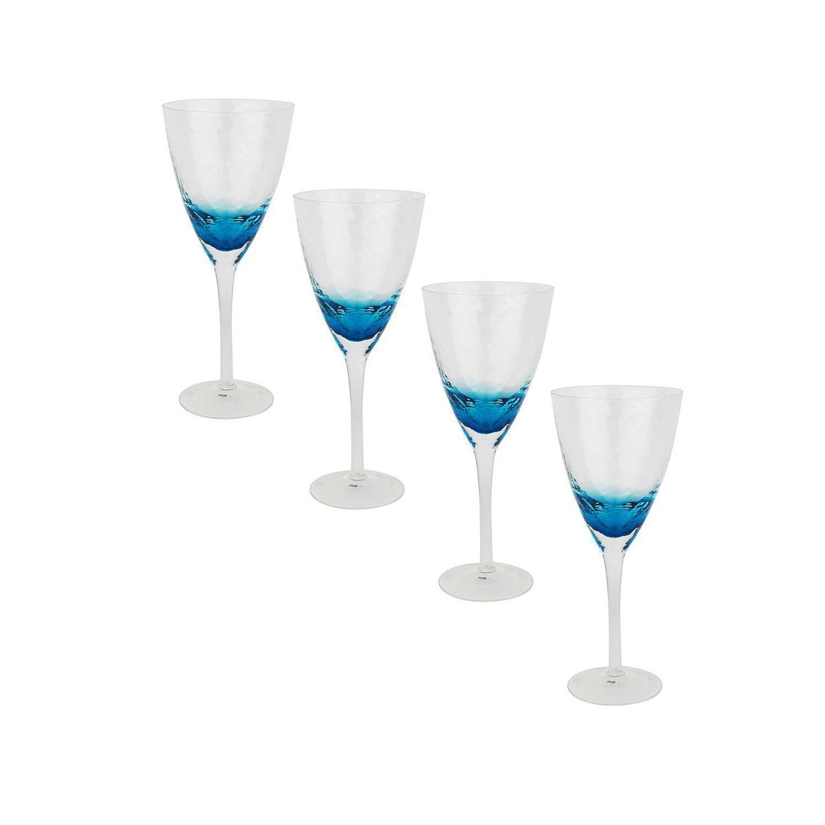 DECO EXPRESS - Set 4 Copas de Vino tinto 300 ml Vidrio Transparente