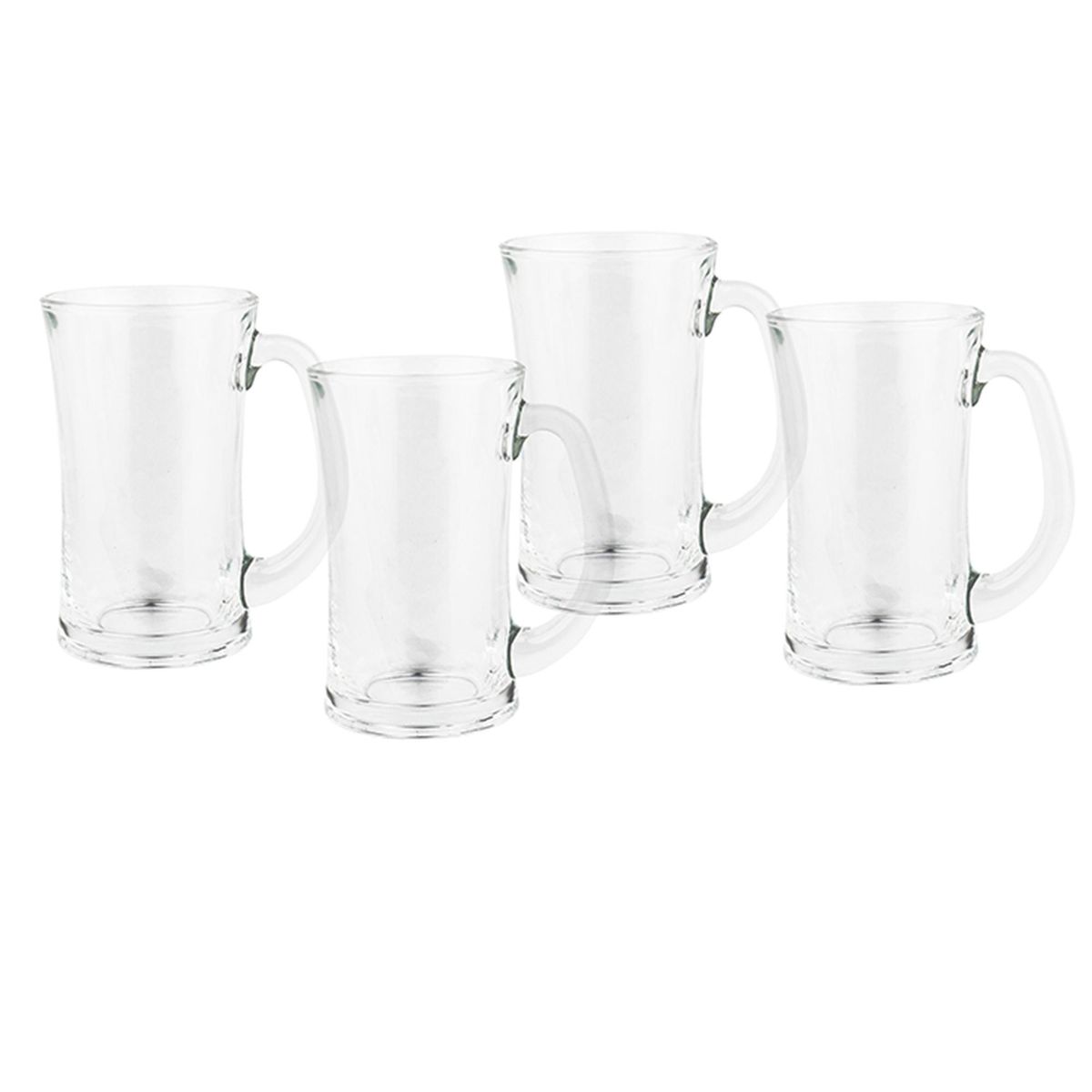 DECO EXPRESS - Set 4 Vasos Alto de Vidrio 420 ml Transparente