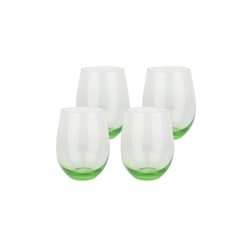 DECO EXPRESS - Set vasos de vidrio 600 ml transparente 4 unidades
