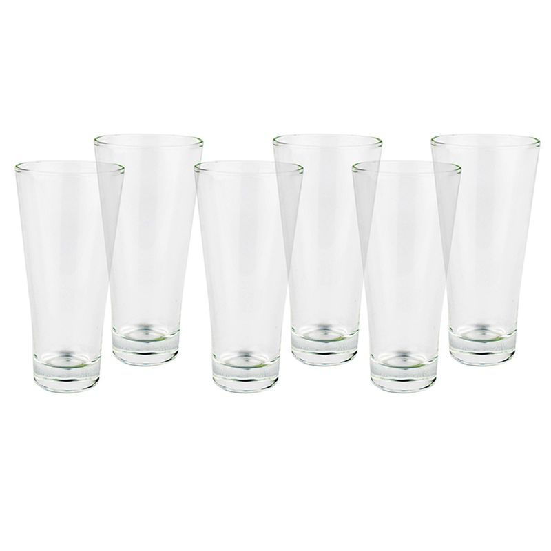 DECO EXPRESS - Set vasos de vidrio 380 ml transparente 6 unidades