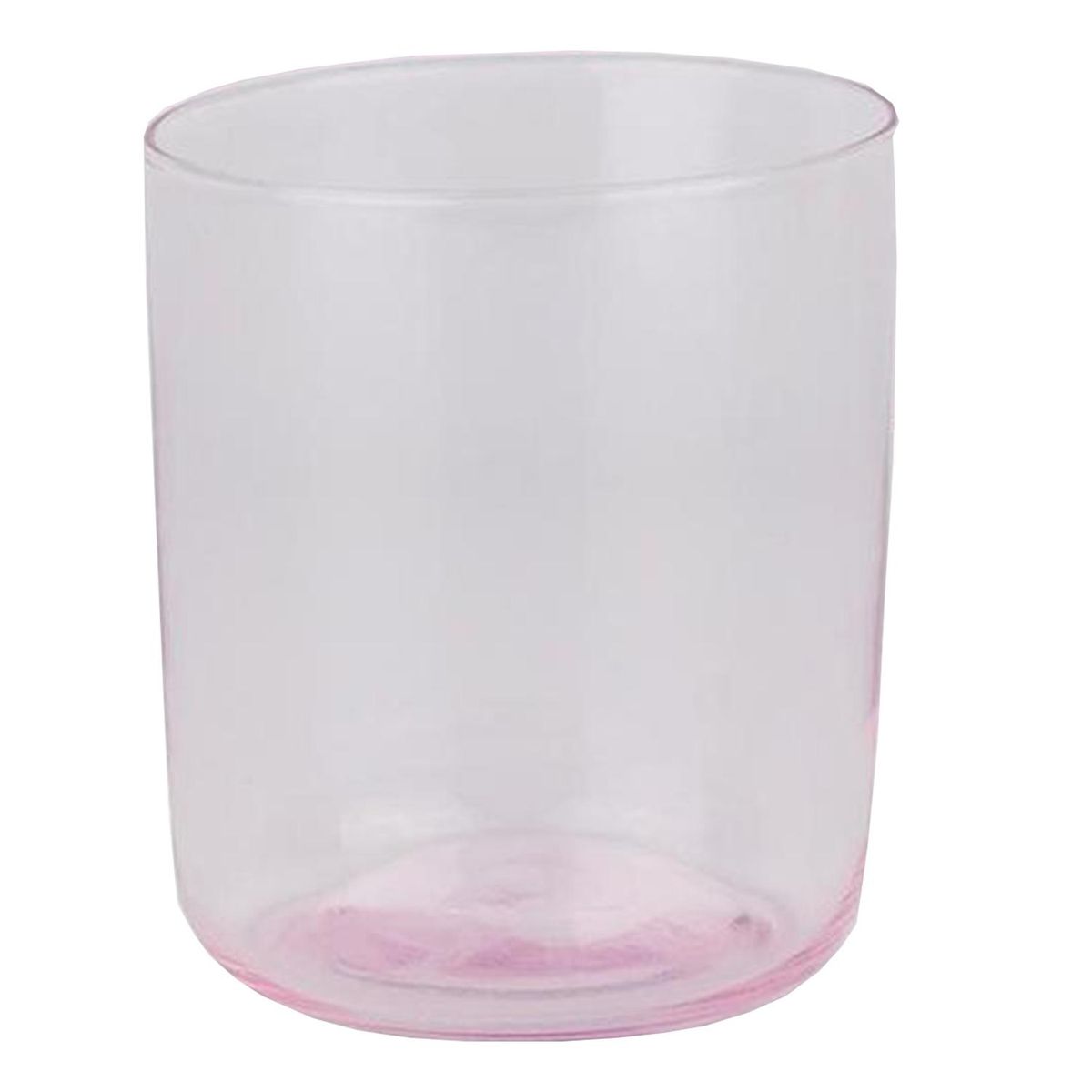 DECO EXPRESS - Set 4 Vasos Bajo de Vidrio 310 ml Rosado