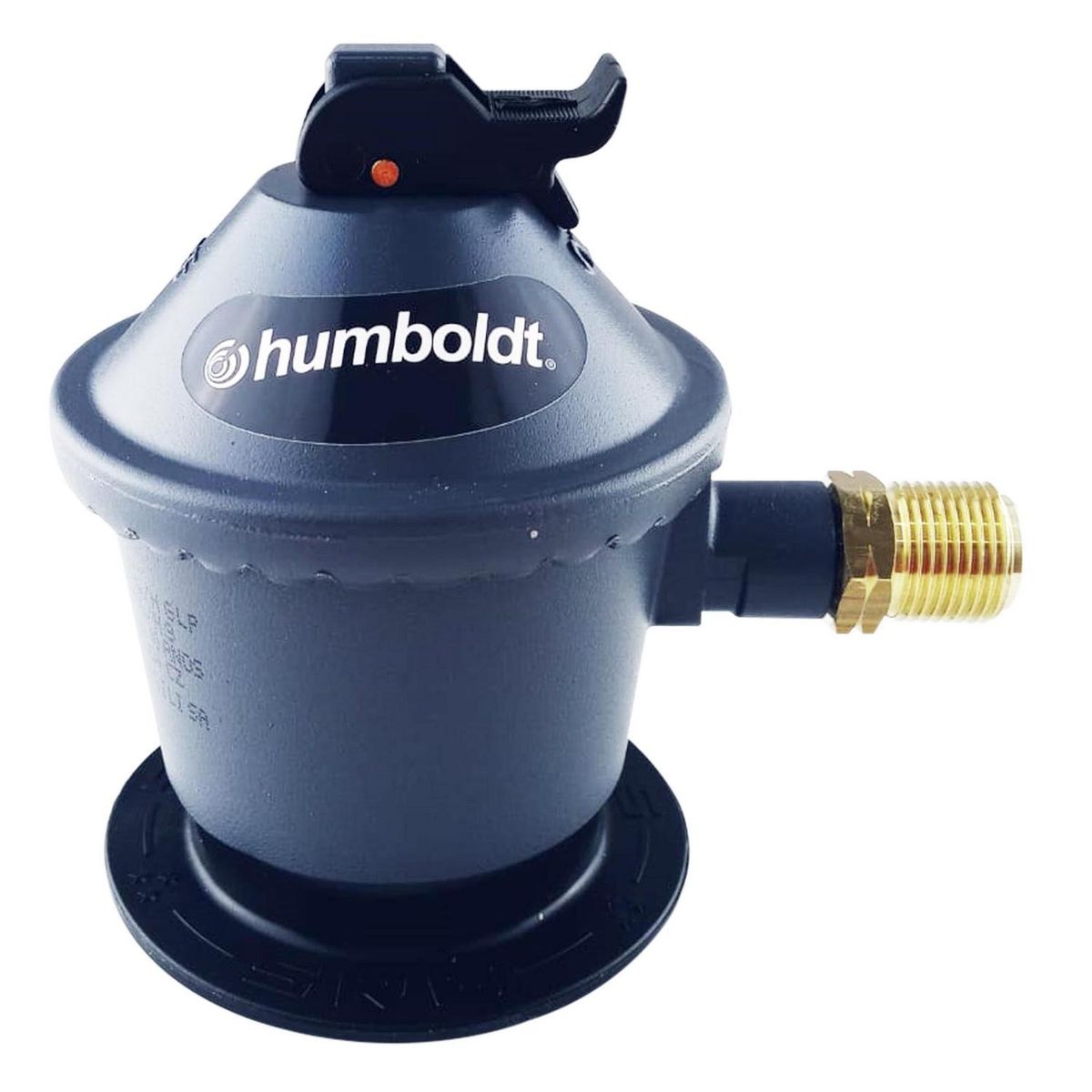 HUMBOLDT - Kit Regulador Gas Baja Presión Flexible 3/ 8"X1/ 2" Doble Seguridad