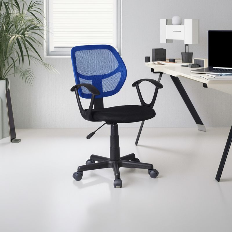 JUST HOME COLLECTION - Silla Escritorio Iso Azul/negro
