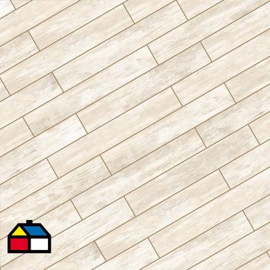 Porcelanato esmaltado 20x120 cm marfil mate 1,44 m2