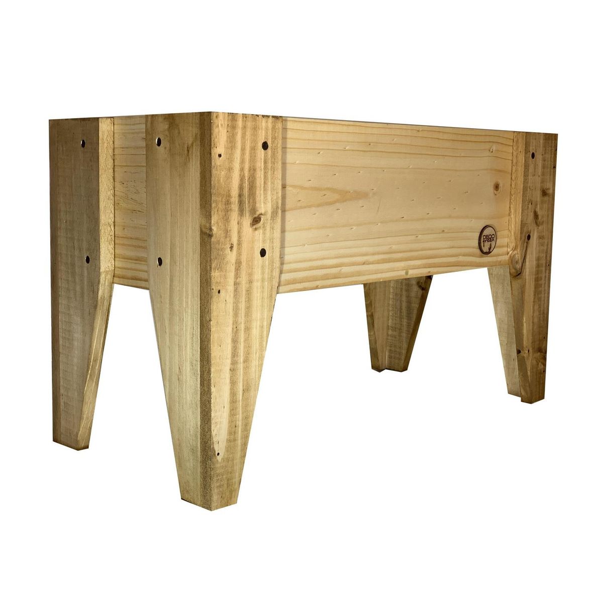 DECOGREEN - Jardinera Huerto de Madera 60x32 cm Natural