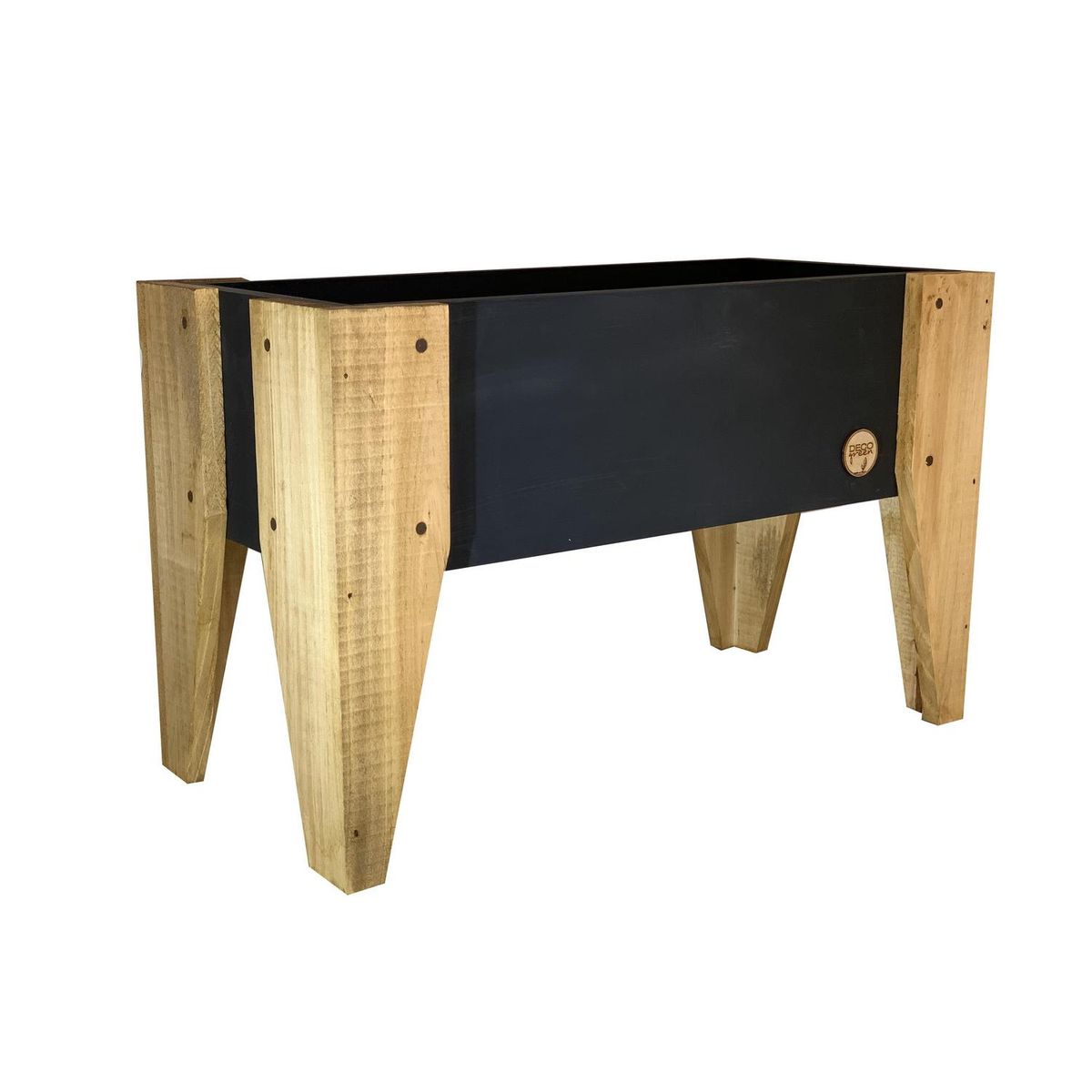 DECOGREEN - Jardinera Huerto de Madera 60x32 cm Grafito