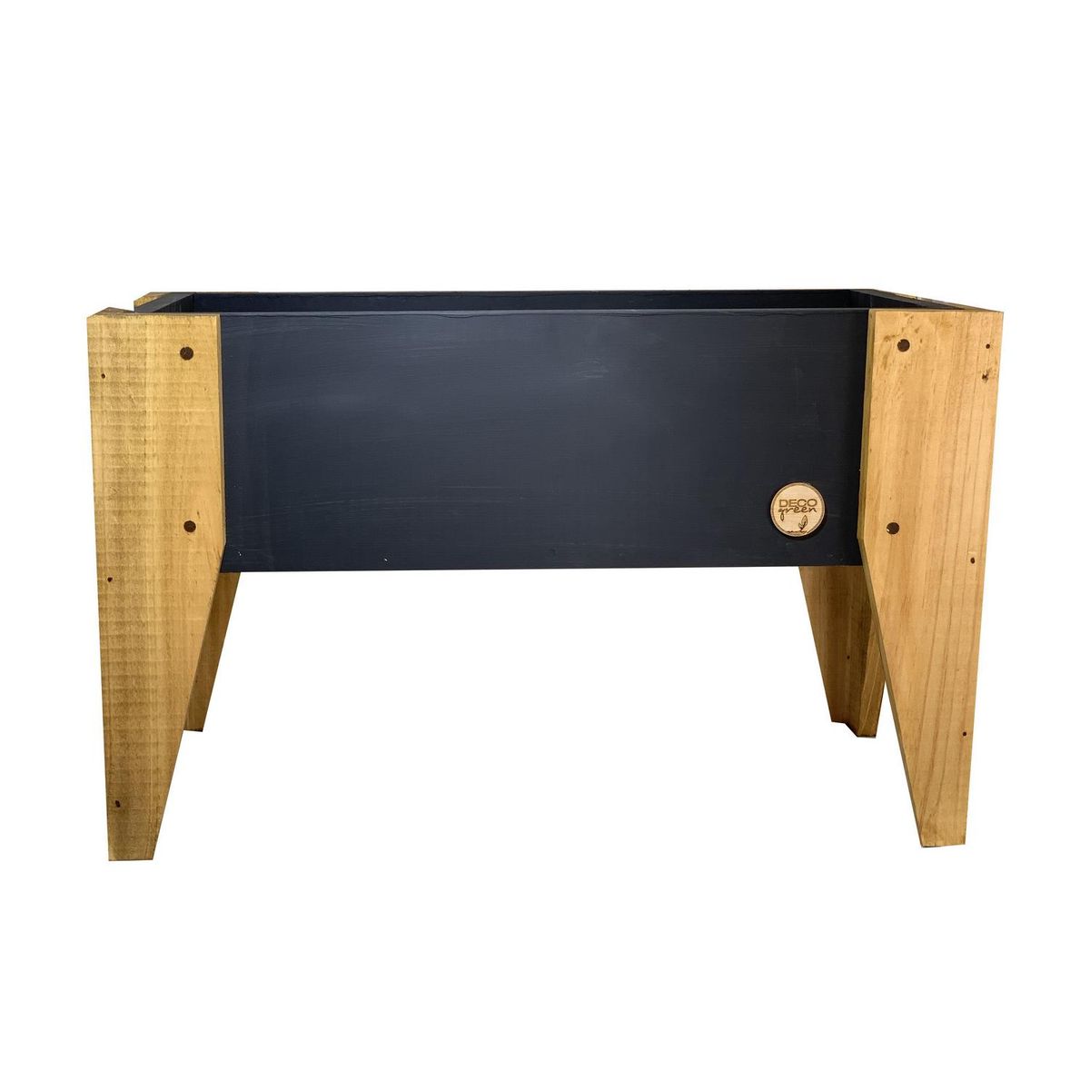 DECOGREEN - Jardinera Huerto de Madera 60x32 cm Grafito