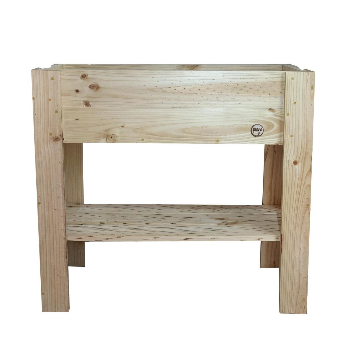 DECOGREEN - Jardinera Huerto de Madera 40x80 cm Natural