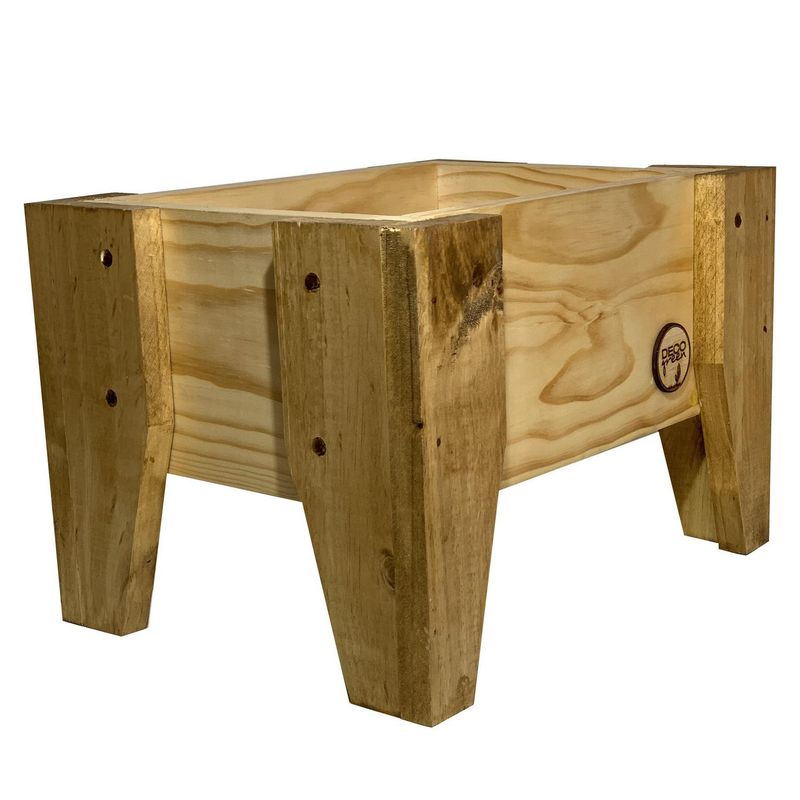 DECOGREEN - Jardinera Huerto de Madera 30x32 Natural