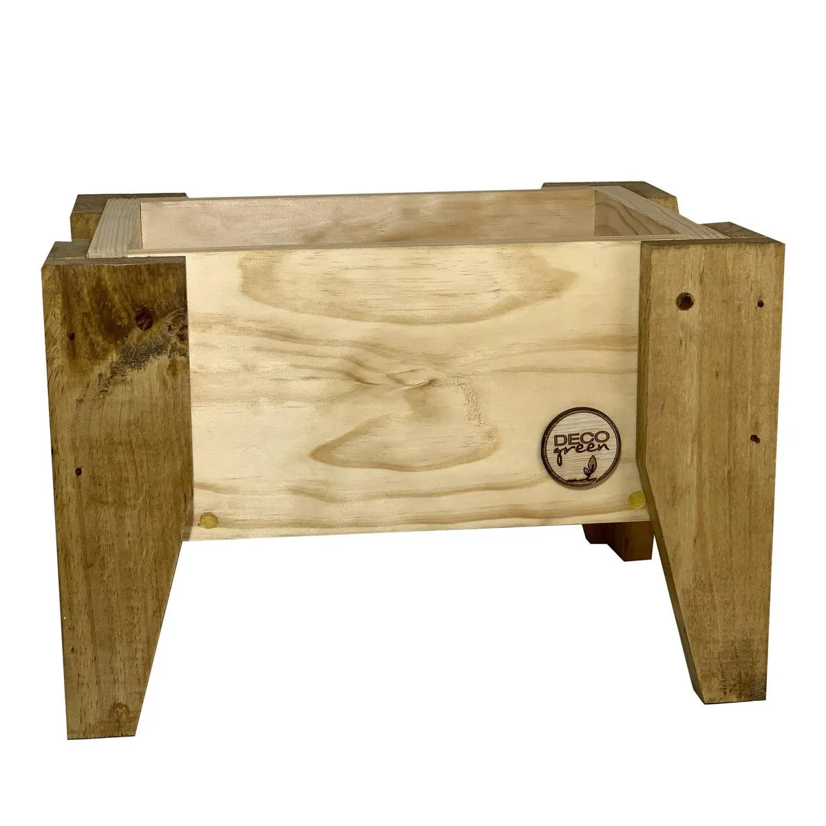 DECOGREEN - Jardinera Huerto de Madera 30x32 cm Natural