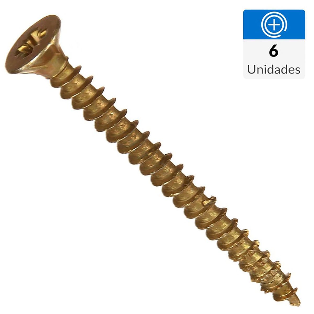 FIXSER - Tornillo Tirafondo Madera 2-1/2 " 10 mm 6 unidad(es)