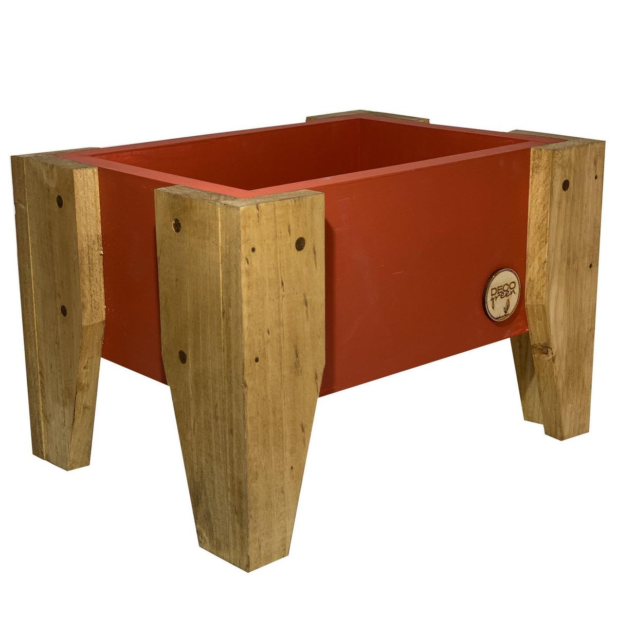 DECOGREEN - Jardinera Huerto de Madera 40x32 cm Terracota