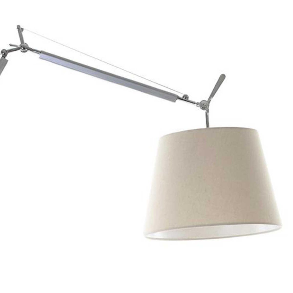 DISEÑO 3 - Lámpara de Pie Tolomes Cromo Gris 33x170 cm