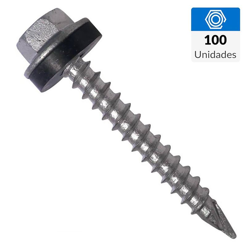 MAMUT - Tornillo Autoperforante Cabeza Hexagonal Madera 1 " 10 mm 100 unidad(es)