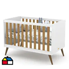 KIDSCOOL - Cuna 77x93x136 cm blanco/eco wood