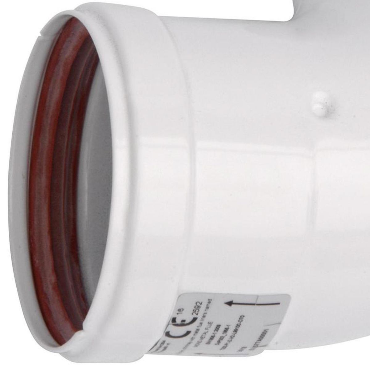 SPLENDID - Codo 90° 60 mm tiro forzado cámara abierta