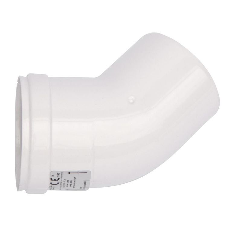 Codo 45° 60 Mm Tiro Forzado Cámara Abierta