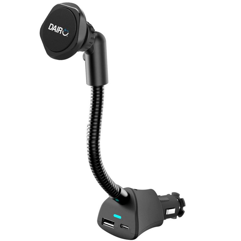 Soporte Celular Universal 12v Usb Qc3 Carga Rápida Ajustable