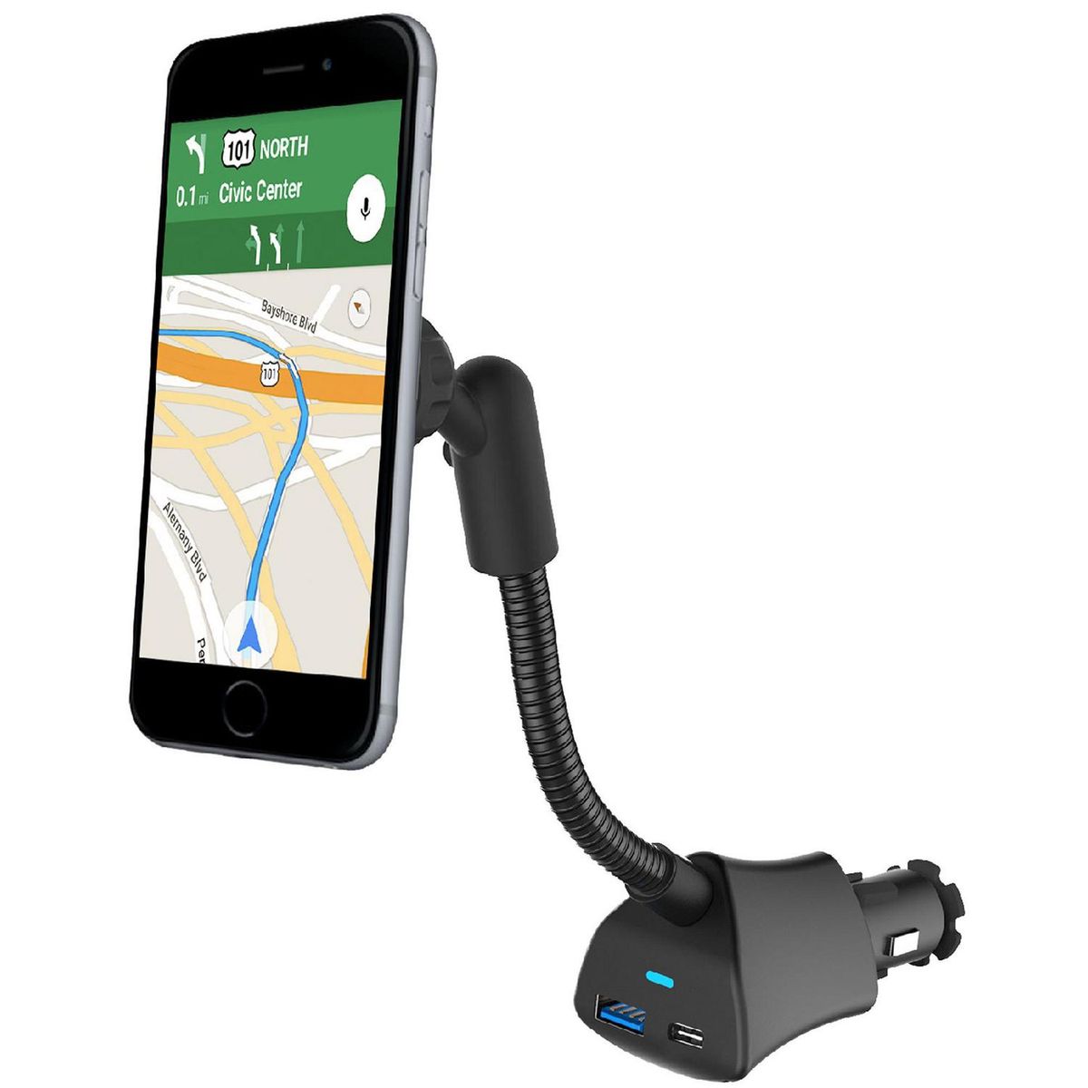 DAIRU - Soporte Celular Universal Dairu 12v Usb Qc3 Carga Rápida Ajustable