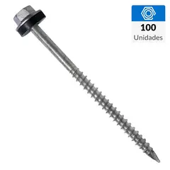 MAMUT - Tornillo Autoperforante Cabeza Hexagonal Madera 3 " 10 mm 100 Unidades