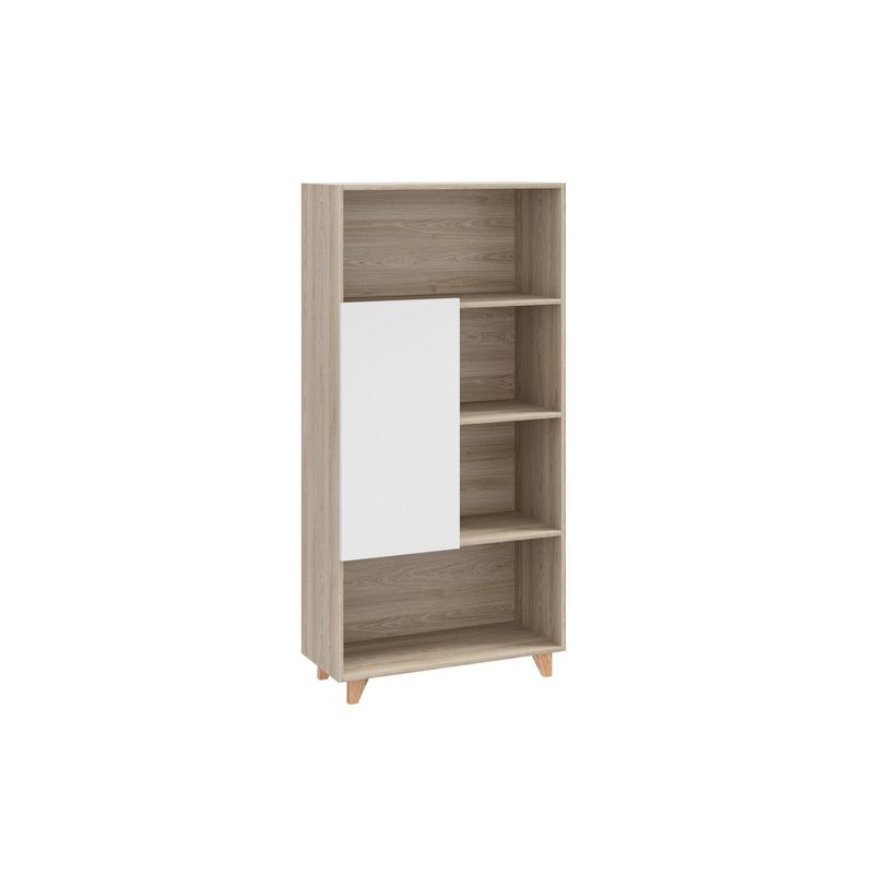 BE DESIGN - Estante Aurora MDF 3 Nivel(es) 70x141x31 cm Blanco/Beige