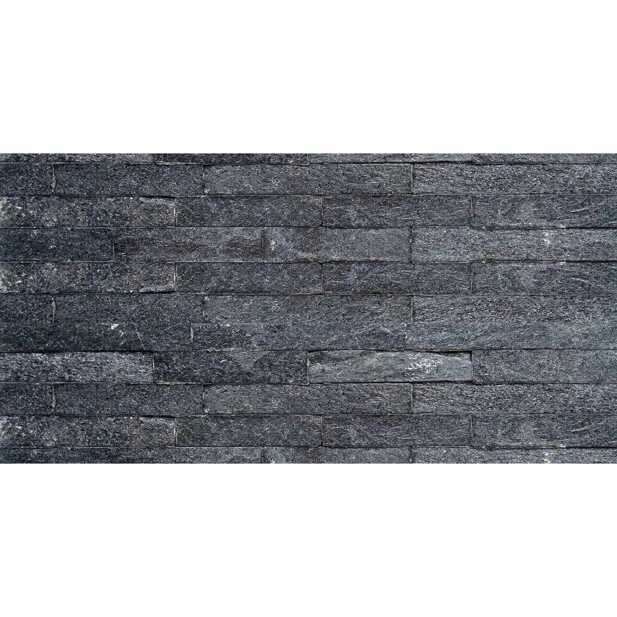 PETRATEC - Piedra cuarzo negro 15x60 cm 0,72 m2