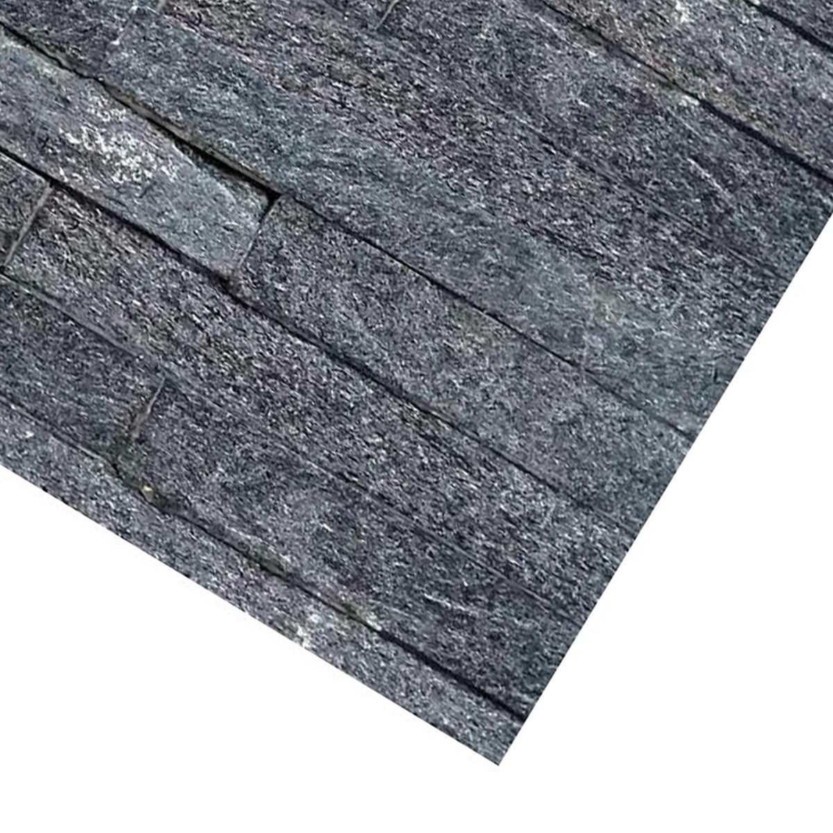 PETRATEC - Piedra cuarzo negro 15x60 cm 0,72 m2