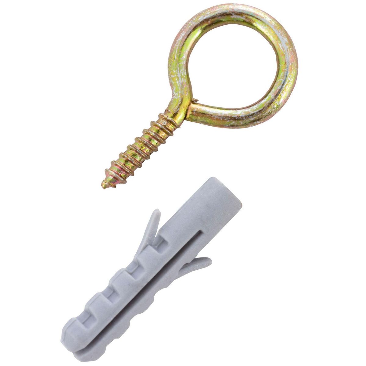 FIXSER - Tarugo con cáncamo 4 mm 10 unidades