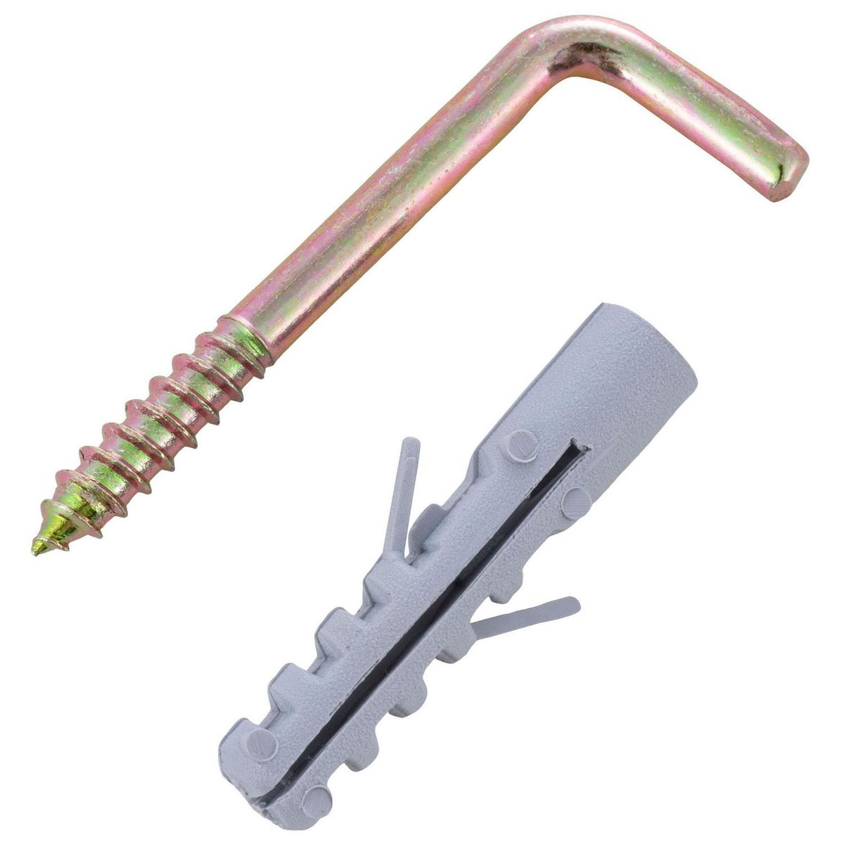 FIXSER - Tarugo con tornillo 6 mm 6 unidades