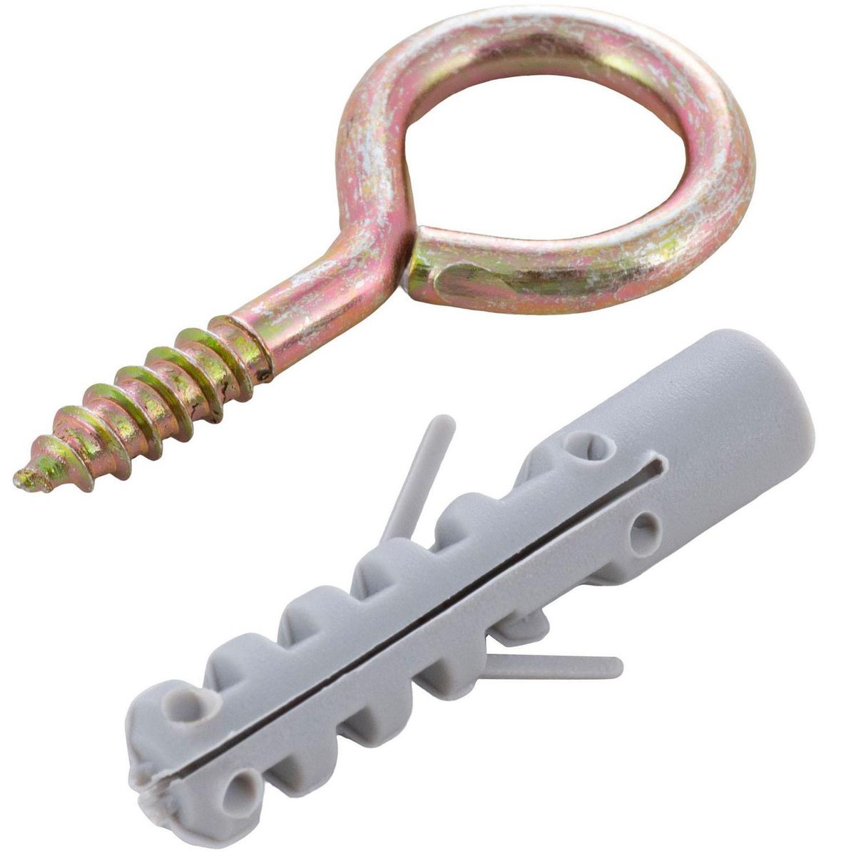 FIXSER - Tarugo con cáncamo 8 mm 4 unidades