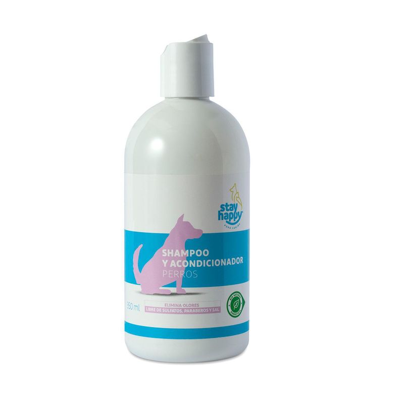 STAY HAPPY - Shampoo y acondicionador de mascotas 350 ml