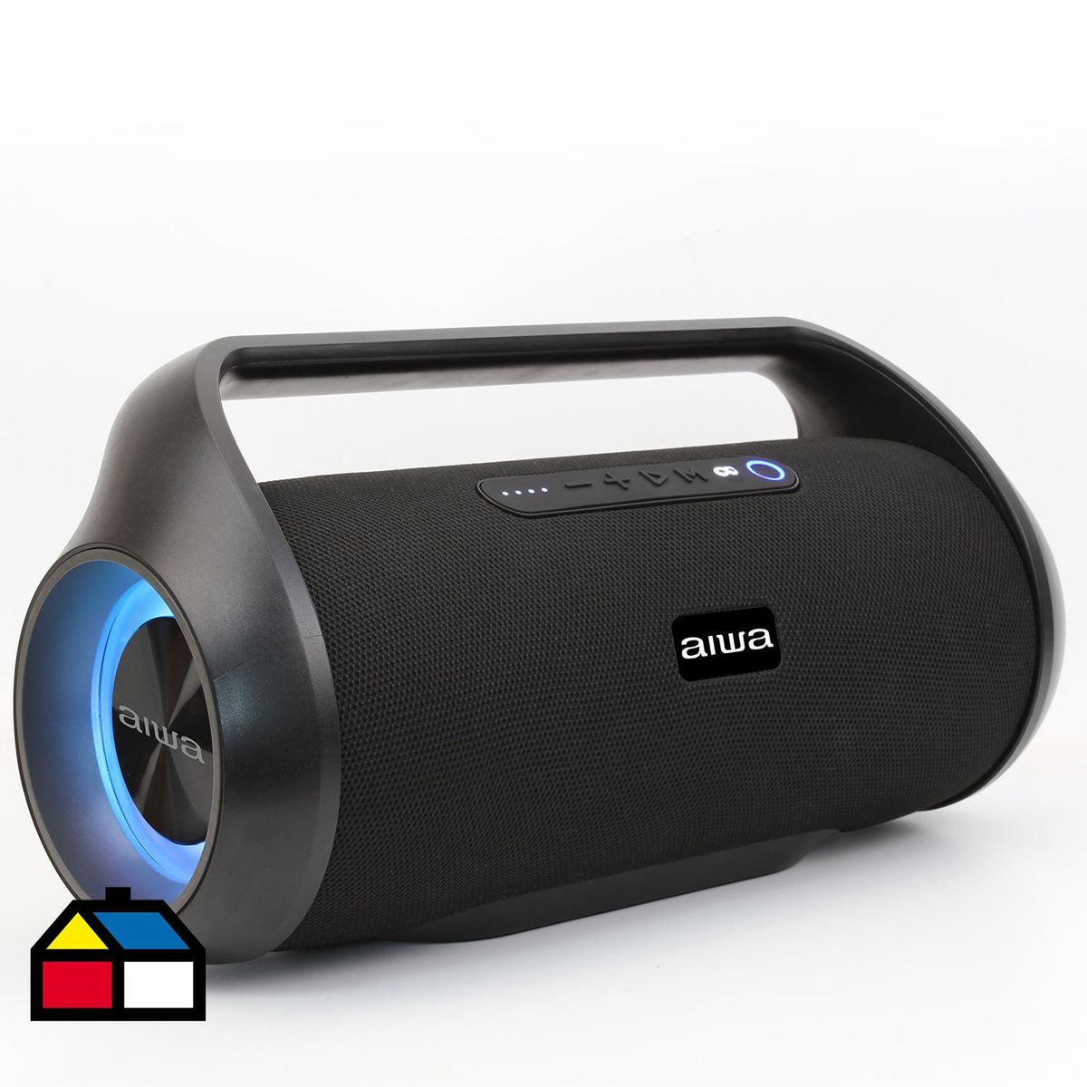 AIWA - Parlante portátil fm bluetooth con luz.