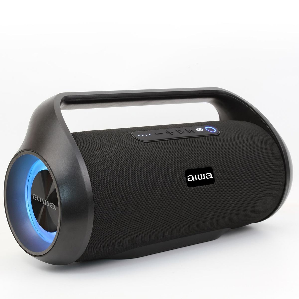 AIWA - Parlante portátil fm bluetooth con luz.
