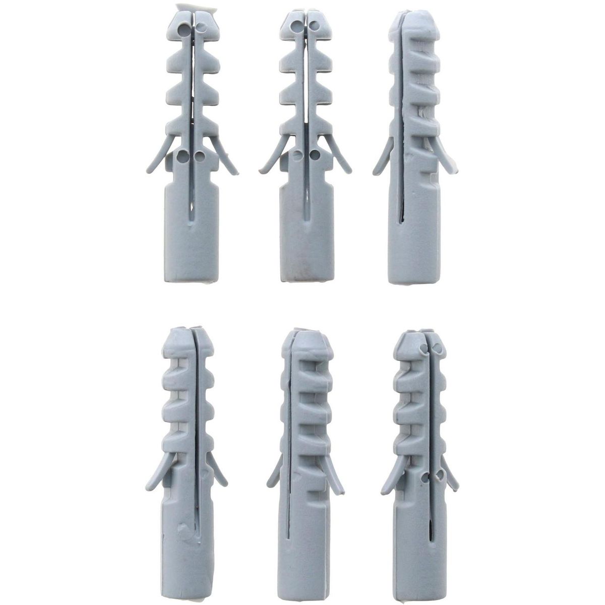 FIXSER - Tarugo de nylon con tornillo y broca 5 mm 6 unidades