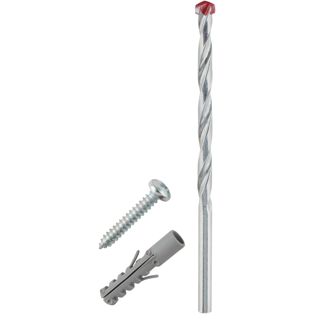 FIXSER - Tarugo de nylon con tornillo y broca 6 mm 6 unidades