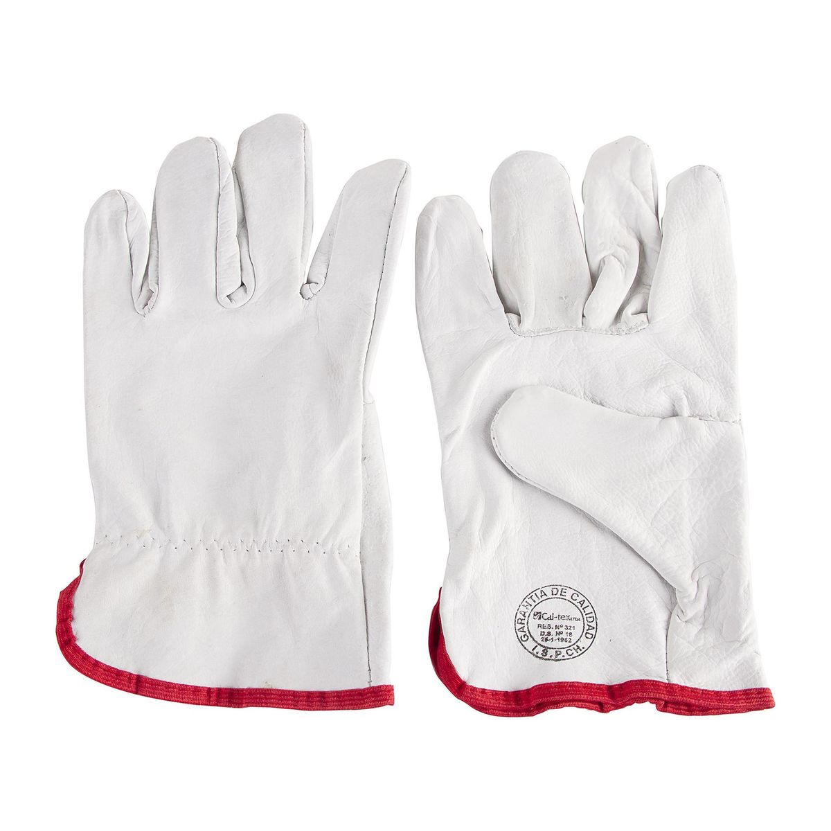 REDLINE - Guante Profesional Cabritilla de Puño Corto Talla única Blanco