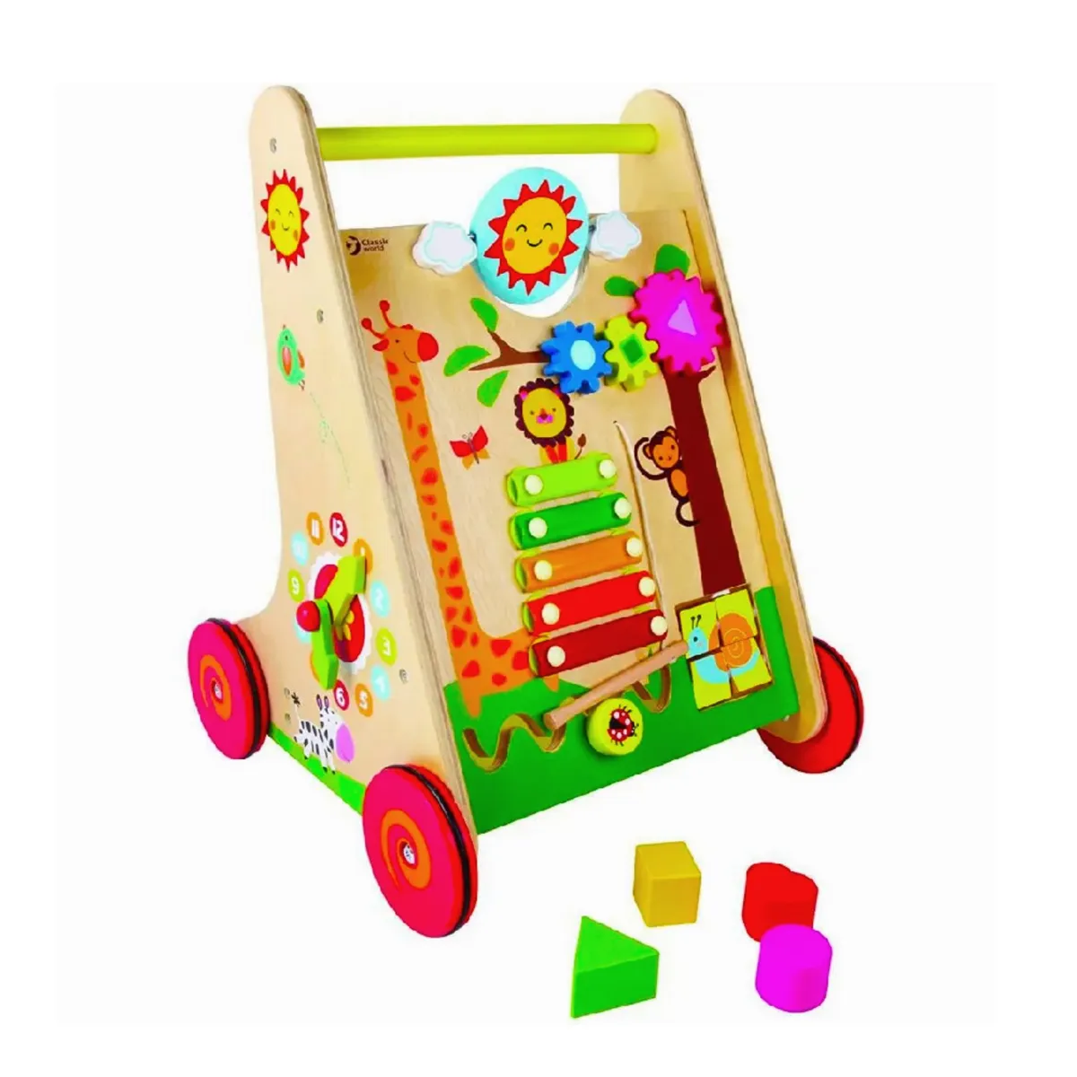 KIDSCOOL - Caminador de madera happy learning