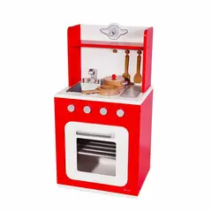 KIDSCOOL - Cocina Classic roja con utensilios