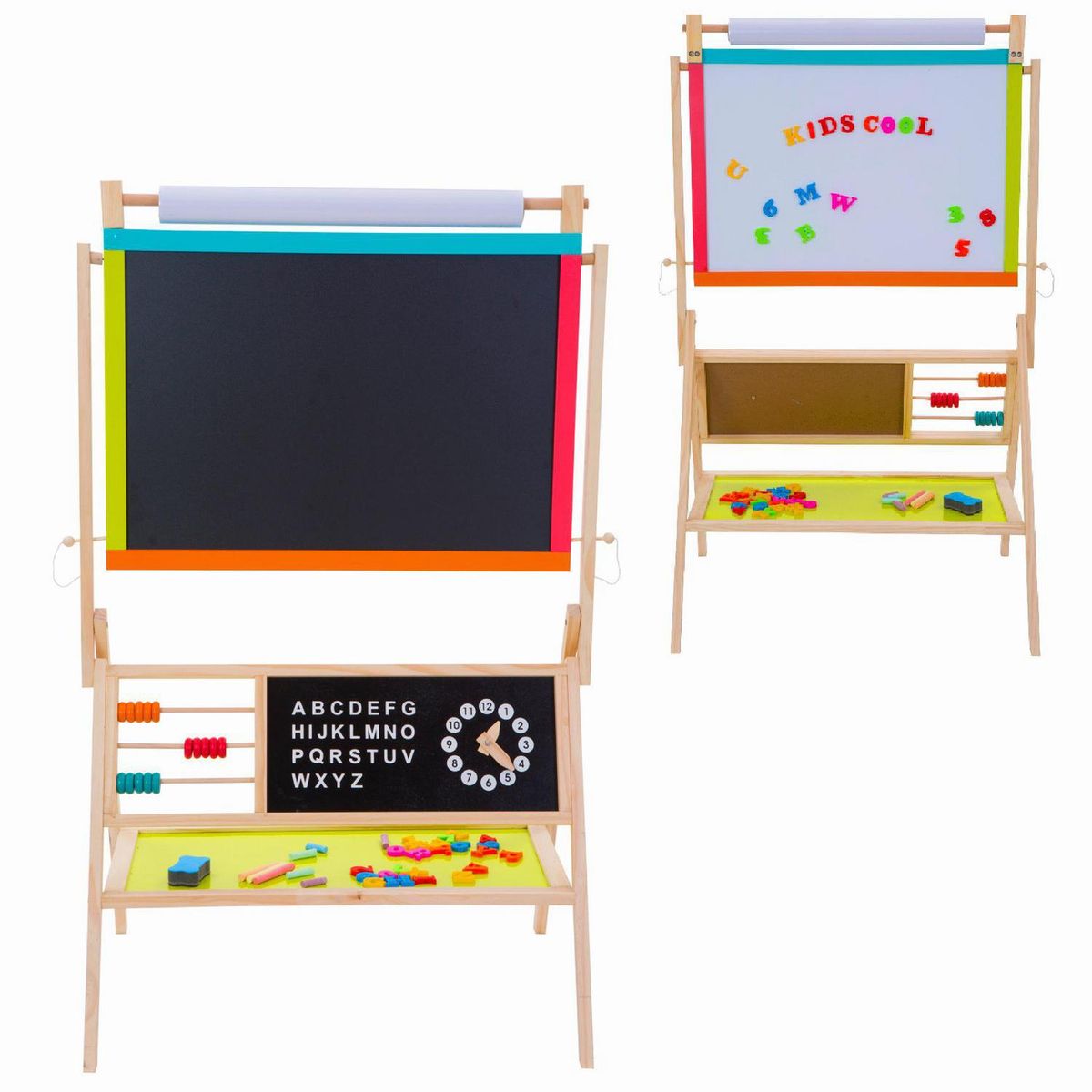 KIDSCOOL - Pizarra de madera con atril