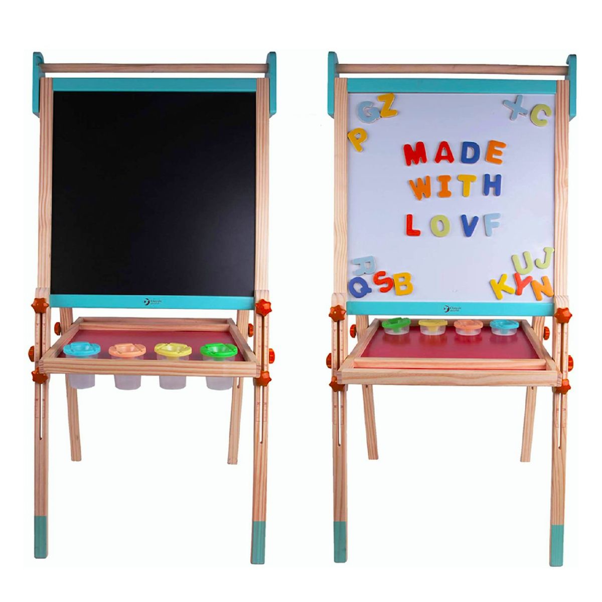 KIDSCOOL - Pizarra 2 caras multifunción Playful