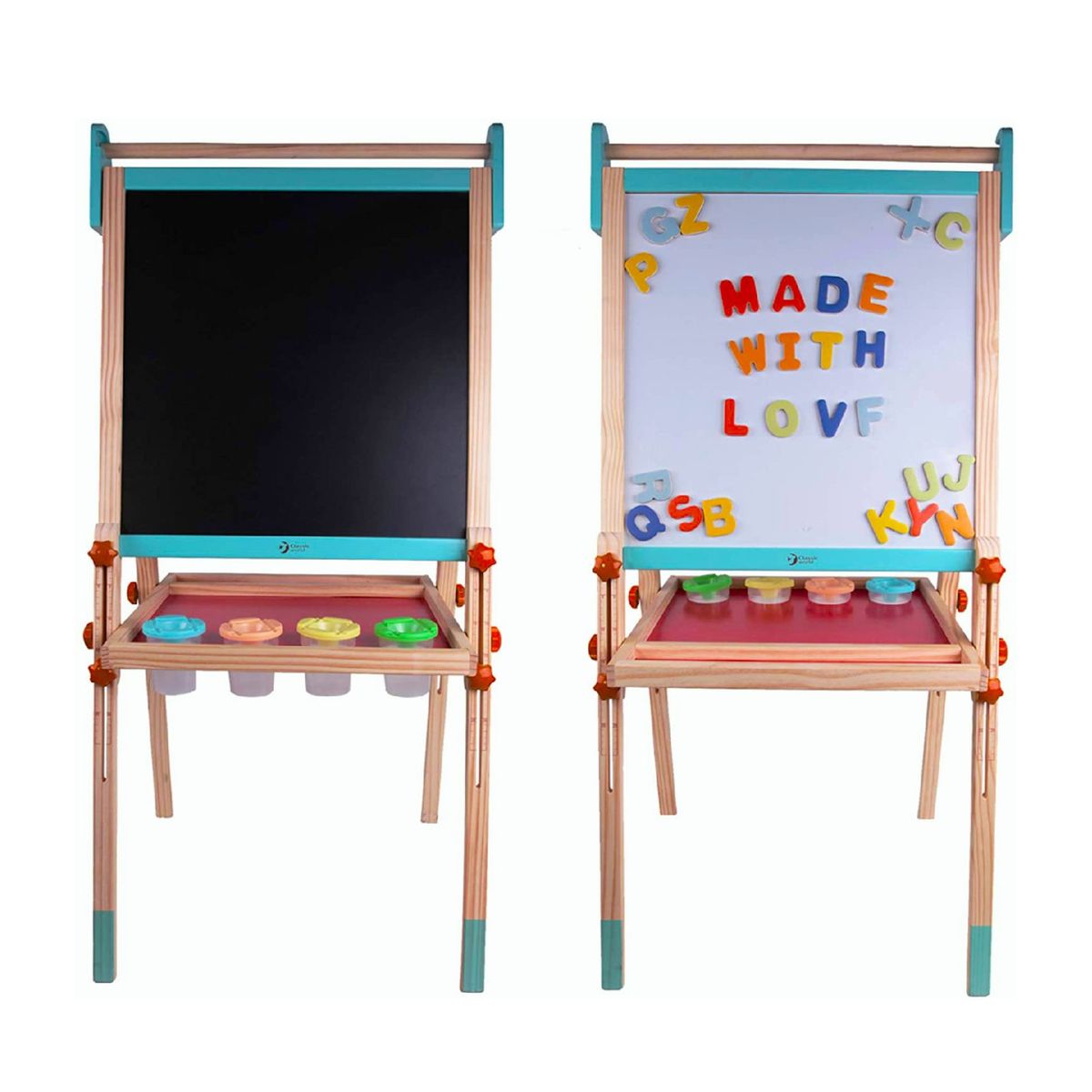 KIDSCOOL - Pizarra 2 caras multifunción Playful